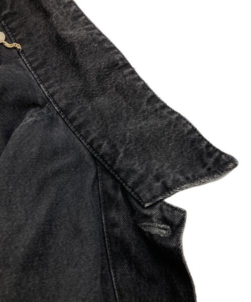 RED CARD（レッドカード）RED CARD (レッドカード) FRAY ID (フレイ アイディー) ルーズデニムジャケット ブラック サイズ:Fの古着・服飾アイテム