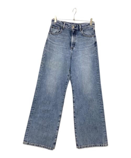 FRAY ID（フレイ アイディー）FRAY ID (フレイ アイディー) セミワイドストレートデニムパンツ インディゴ サイズ:1の古着・服飾アイテム
