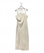 FRAY IDフレイ アイディー）の古着「ドレープストレートキャミワンピース」｜アイボリー