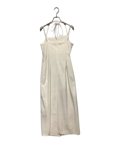 FRAY ID（フレイ アイディー）FRAY ID (フレイ アイディー) ドレープストレートキャミワンピース アイボリー サイズ:1の古着・服飾アイテム