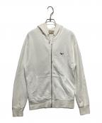 maison kitsuneメゾンキツネ）の古着「ジップパーカー」｜ホワイト