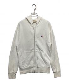 maison kitsune（メゾンキツネ）の古着「ジップパーカー」｜ホワイト