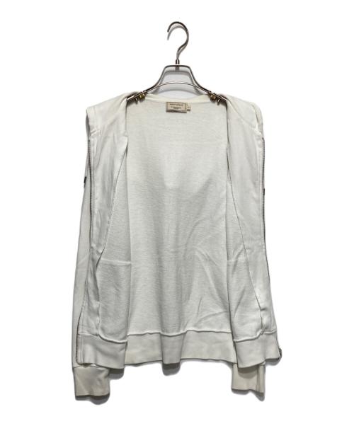 maison kitsune（メゾンキツネ）maison kitsune (メゾンキツネ) ジップパーカー ホワイト サイズ:Sの古着・服飾アイテム