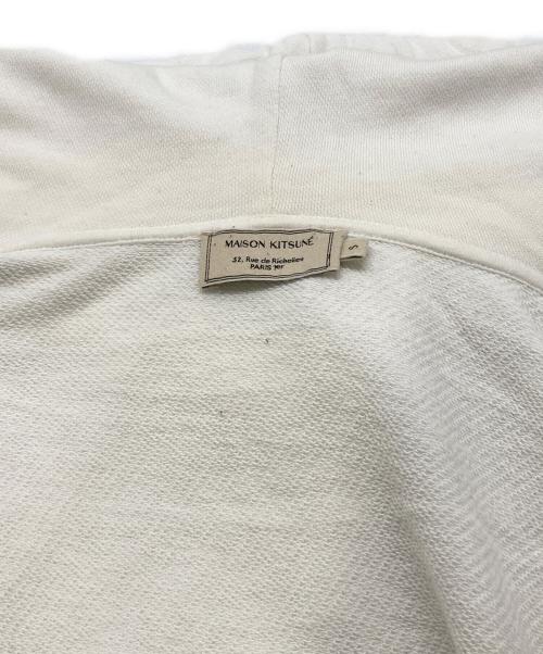 maison kitsune（メゾンキツネ）maison kitsune (メゾンキツネ) ジップパーカー ホワイト サイズ:Sの古着・服飾アイテム