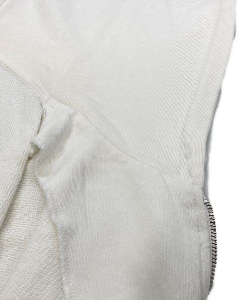 maison kitsune（メゾンキツネ）maison kitsune (メゾンキツネ) ジップパーカー ホワイト サイズ:Sの古着・服飾アイテム
