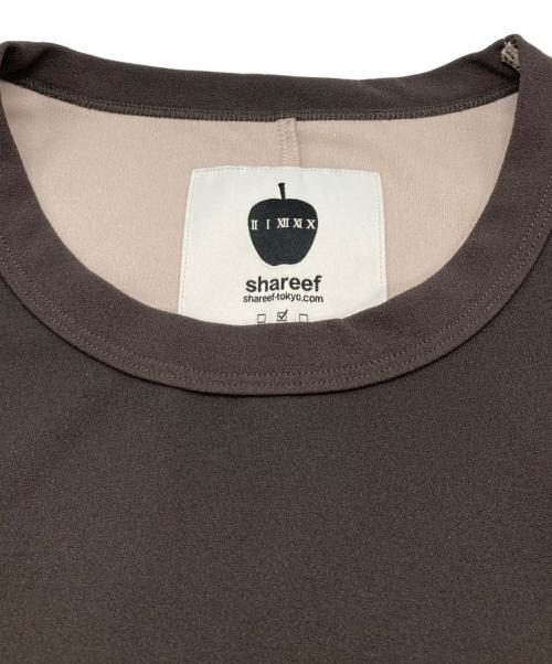 SHAREEF（シャリーフ）SHAREEF (シャリーフ) GEORGETTE JQ SWITCHING T グレー×ベージュ サイズ:2の古着・服飾アイテム