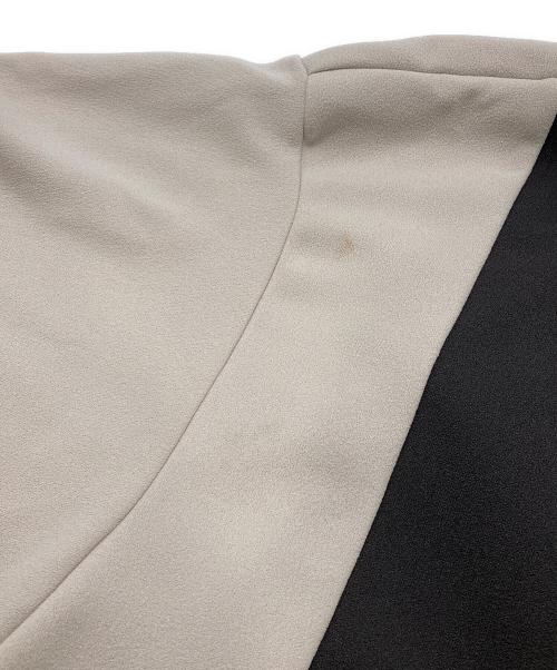 SHAREEF（シャリーフ）SHAREEF (シャリーフ) GEORGETTE JQ SWITCHING T グレー×ベージュ サイズ:2の古着・服飾アイテム