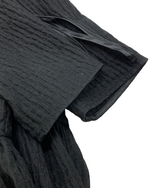 YORI（ヨリ）YORI (ヨリ) フクレフレアブラウス ブラック サイズ:36の古着・服飾アイテム