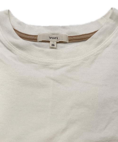 YORI（ヨリ）YORI (ヨリ) YORIポケットTee ホワイト サイズ:36の古着・服飾アイテム