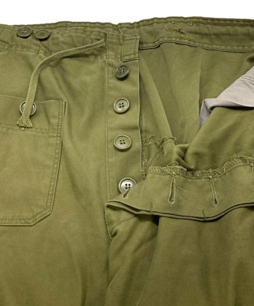 デンマーク軍（デンマークミリタリー）デンマーク軍 (デンマークミリタリー) M71フィールドパンツ グリーン サイズ:実寸W90×L74の古着・服飾アイテム