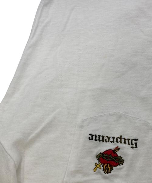 SUPREME（シュプリーム）SUPREME (シュプリーム) Sacred Heart L/S Pocket Tee ホワイト サイズ:Ｍの古着・服飾アイテム