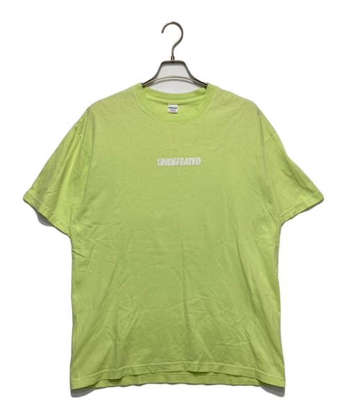 UNDEFEATED（アンディフィーテッド）UNDEFEATED (アンディフィーテッド) ロゴプリントTシャツ 黄緑 サイズ:Ｌの古着・服飾アイテム
