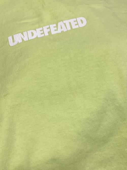 UNDEFEATED（アンディフィーテッド）UNDEFEATED (アンディフィーテッド) ロゴプリントTシャツ 黄緑 サイズ:Ｌの古着・服飾アイテム