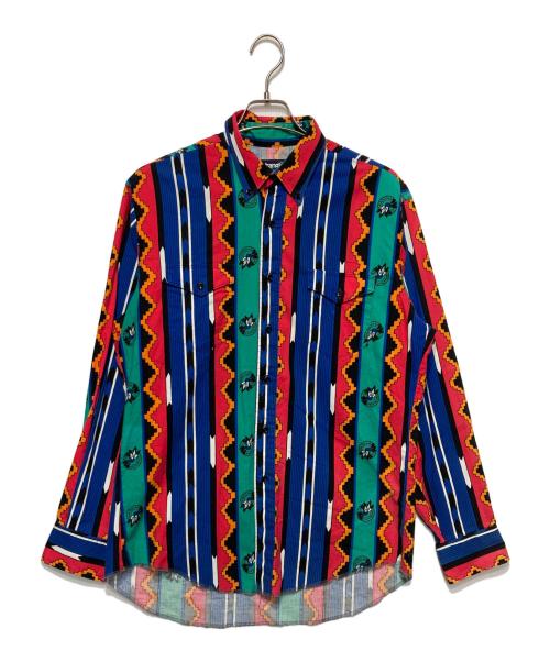 Wrangler（ラングラー）Wrangler (ラングラー) 総柄シャツ マルチカラー サイズ:16-35の古着・服飾アイテム