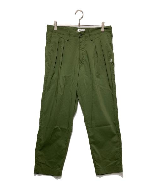WTAPS（ダブルタップス）WTAPS (ダブルタップス) TUCK 01 TROUSERS グリーン サイズ:03の古着・服飾アイテム