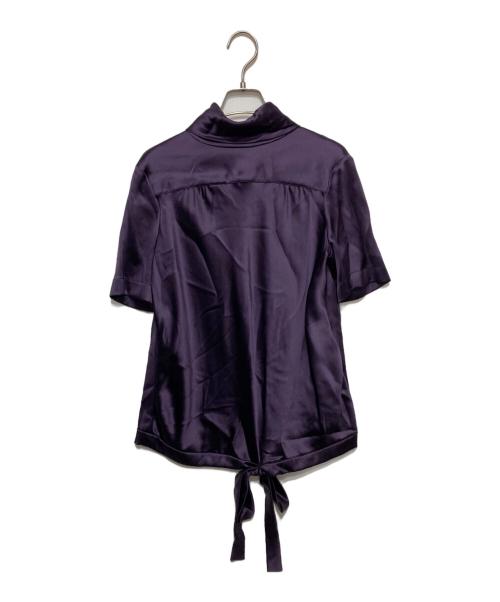CHANEL（シャネル）CHANEL (シャネル) ハイネックシルクブラウス パープル サイズ:38の古着・服飾アイテム