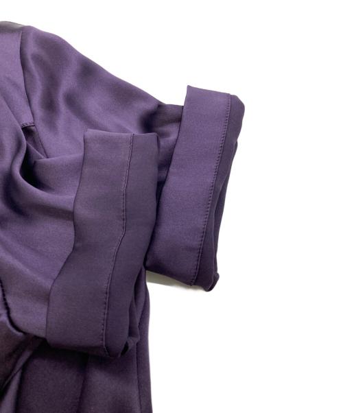 CHANEL（シャネル）CHANEL (シャネル) ハイネックシルクブラウス パープル サイズ:38の古着・服飾アイテム