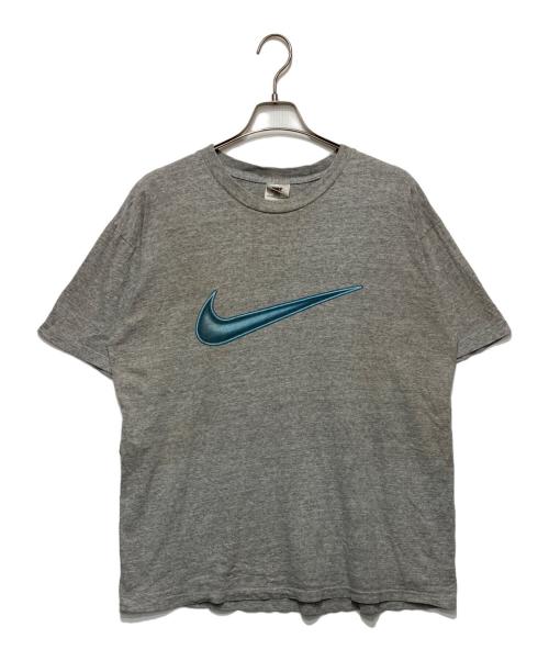 NIKE（ナイキ）NIKE (ナイキ) ビッグスウッシュTシャツ グレー サイズ:Ｌの古着・服飾アイテム