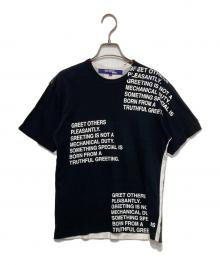 COMME des GARCONS JUNYA WATANABE MAN（コム デ ギャルソン ジュンヤ ワタナベ マン）の古着「メッセージプリントTシャツ」｜ブラック
