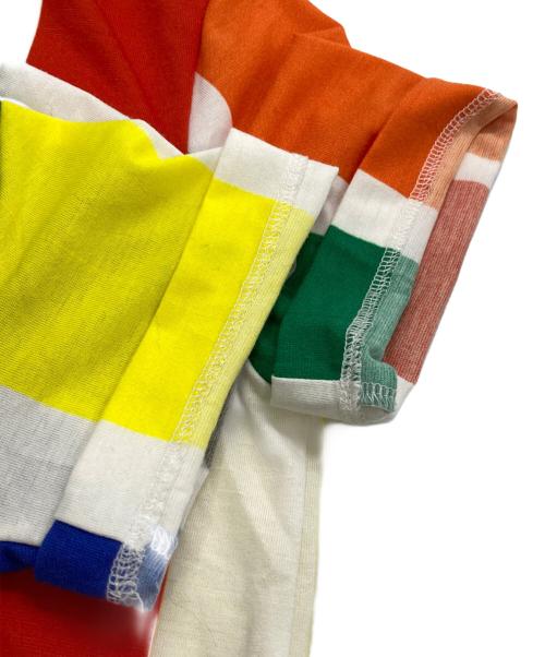 JUNYA WATANABE COMME des GARCONS（ジュンヤワタナベ コムデギャルソン）JUNYA WATANABE COMME des GARCONS ((ジュンヤワタナベ コムデギャルソン) ストライプTシャツ マルチカラー サイズ:表記無しの古着・服飾アイテム