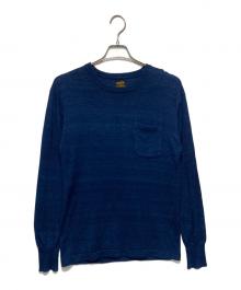 COOTIE PRODUCTIONS（クーティープロダクツ）の古着「ポケットニット」｜ネイビー