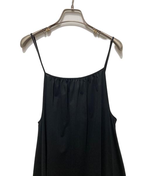 MACPHEE（マカフィー）MACPHEE (マカフィー) ハイゲージトリコット キャミソールワンピース ブラック サイズ:36の古着・服飾アイテム