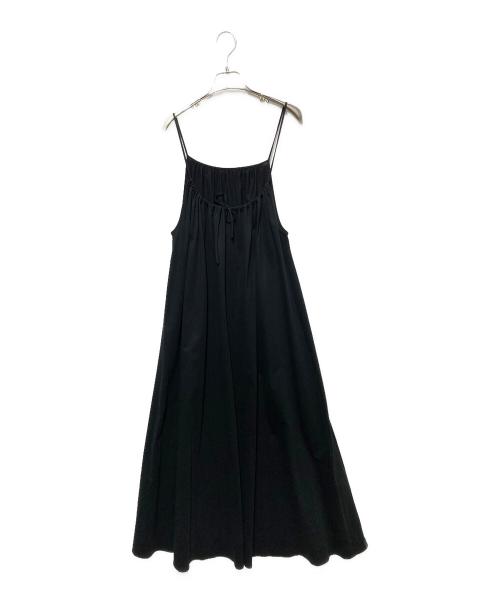 MACPHEE（マカフィー）MACPHEE (マカフィー) ハイゲージトリコット キャミソールワンピース ブラック サイズ:36の古着・服飾アイテム