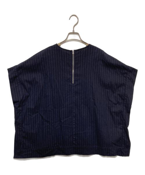 JOURNAL STANDARD（ジャーナルスタンダード）JOURNAL STANDARD (ジャーナルスタンダード) コットンリネンVIS スクエアブラウス ネイビー サイズ:表記無しの古着・服飾アイテム