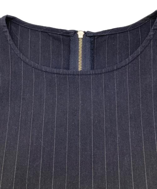 JOURNAL STANDARD（ジャーナルスタンダード）JOURNAL STANDARD (ジャーナルスタンダード) コットンリネンVIS スクエアブラウス ネイビー サイズ:表記無しの古着・服飾アイテム