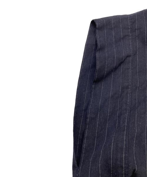 JOURNAL STANDARD（ジャーナルスタンダード）JOURNAL STANDARD (ジャーナルスタンダード) コットンリネンVIS スクエアブラウス ネイビー サイズ:表記無しの古着・服飾アイテム