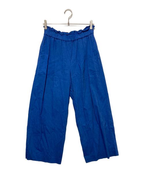 JOURNAL STANDARD（ジャーナルスタンダード）JOURNAL STANDARD (ジャーナルスタンダード) ウォッシャブルコットンリネンVISワイドパンツ ブルー サイズ:38の古着・服飾アイテム