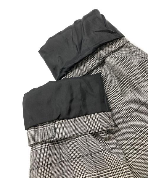 RAY BEAMS（レイ ビームス）RAY BEAMS (レイ ビームス) チェック4ボタンダブルジャケット グレーの古着・服飾アイテム