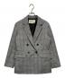 RAY BEAMS（レイ ビームス）の古着「チェック4ボタンダブルジャケット」｜グレー