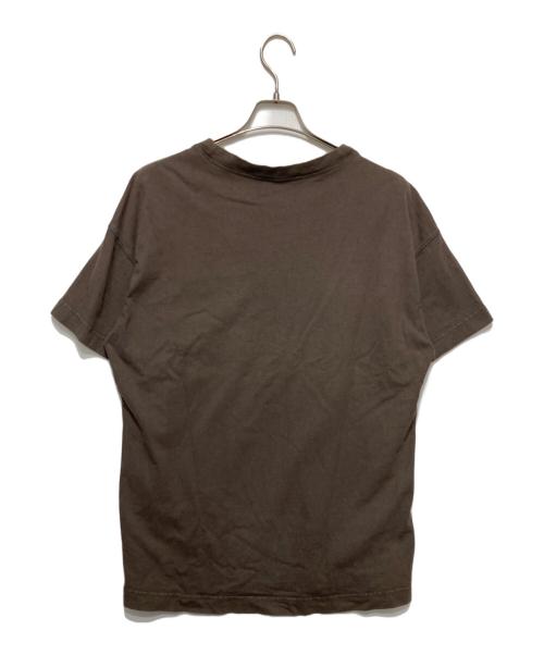 Acne studios（アクネ ストゥディオス）Acne studios (アクネ ストゥディオス) オーバーサイズロゴプリントTシャツ ブラウン サイズ:Sの古着・服飾アイテム