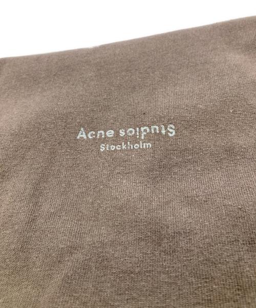 Acne studios（アクネ ストゥディオス）Acne studios (アクネ ストゥディオス) オーバーサイズロゴプリントTシャツ ブラウン サイズ:Sの古着・服飾アイテム