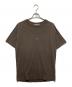 Acne studios（アクネ ストゥディオス）の古着「オーバーサイズロゴプリントTシャツ」｜ブラウン