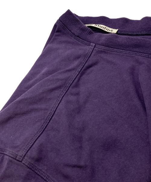 Acne studios（アクネ ストゥディオス）Acne studios (アクネ ストゥディオス) オーバーサイズロゴプリントTシャツ パープル サイズ:Sの古着・服飾アイテム