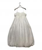 MAISON SPECIALメゾンスペシャル）の古着「テクスチャーボリュームキャミワンピース」｜ホワイト