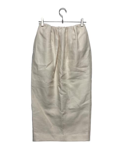 BLAMINK（ブラミンク）BLAMINK (ブラミンク) リネンコットンタイトスカート ベージュ サイズ:36 未使用品の古着・服飾アイテム