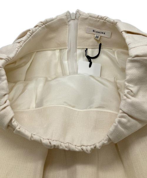 BLAMINK（ブラミンク）BLAMINK (ブラミンク) リネンコットンタイトスカート ベージュ サイズ:36 未使用品の古着・服飾アイテム