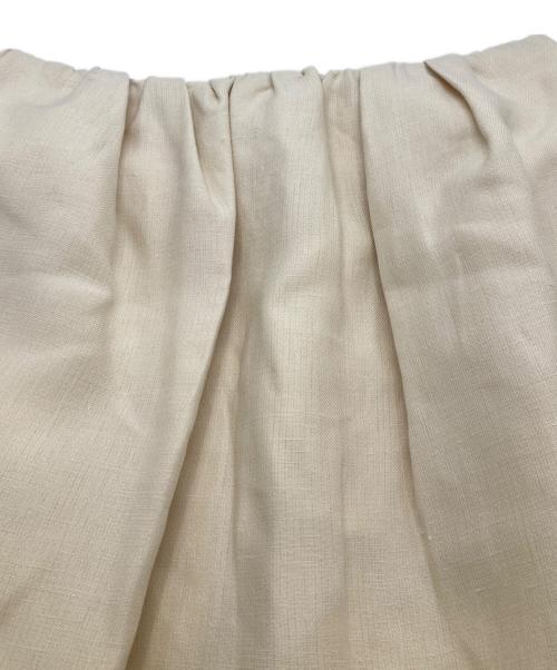 BLAMINK（ブラミンク）BLAMINK (ブラミンク) リネンコットンタイトスカート ベージュ サイズ:36 未使用品の古着・服飾アイテム