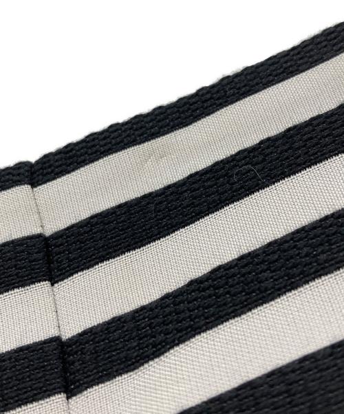 BORDERS at BALCONY（ボーダーズアットバルコニー）BORDERS at BALCONY (ボーダーズアットバルコニー) オールボーダーベル スカート ネイビー×ホワイト サイズ:36の古着・服飾アイテム