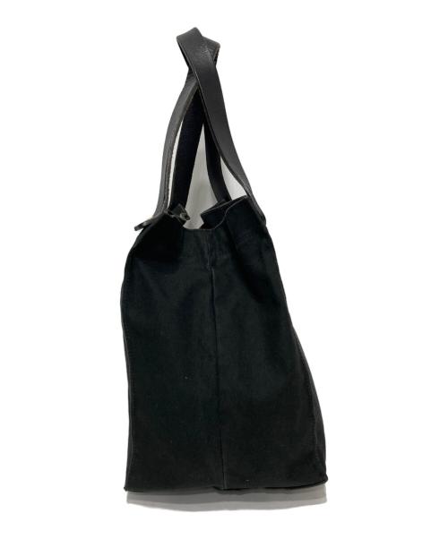 IL BISONTE（イル ビゾンテ）IL BISONTE (イル ビゾンテ) キャンバストートバッグ ブラックの古着・服飾アイテム