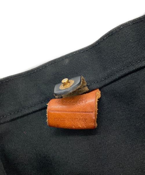 IL BISONTE（イル ビゾンテ）IL BISONTE (イル ビゾンテ) キャンバストートバッグ ブラックの古着・服飾アイテム