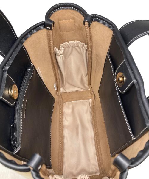 Samantha Thavasa（サマンサタバサ）Samantha Thavasa (サマンサタバサ) 2WAYバッグ アイボリー×ブラックの古着・服飾アイテム