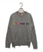 LOOPWHEELER×BEAMSループウィラー×ビームス）の古着「ロゴプリントスウェット」｜グレー