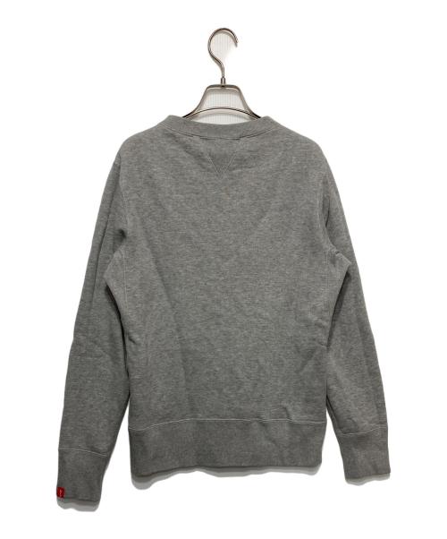 LOOPWHEELER（ループウィラー）LOOPWHEELER (ループウィラー) BEAMS (ビームス) ロゴプリントスウェット グレー サイズ:Ｍの古着・服飾アイテム