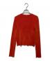 THROW by SLY (スロウバイスライ) SLANT BUTTON HG RIB トップス オレンジ サイズ:free：3000円