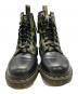 Dr.Martens (ドクターマーチン) A BATHING APE (ア ベイシング エイプ) 1460 Zipコラボブーツ ブラック×グリーン サイズ:UK 9：18000円