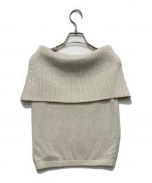 Noble（ノーブル）の古着「ペーパーヤーンオフショル プルオーバー」｜アイボリー